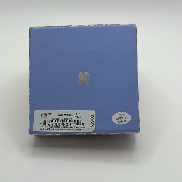 LUCKY BRAND Turquoise Gold Tone Hoop Earrings - Picture 6 of 6